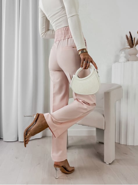 SPODNIE DESIO PUDROWY RÓŻ