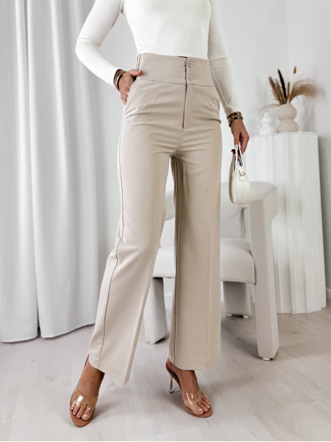SPODNIE DESIO BEŻOWE