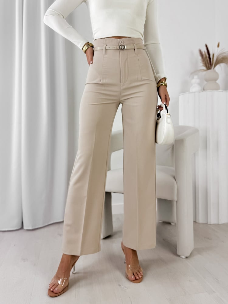 SPODNIE AVINNA BEŻOWE