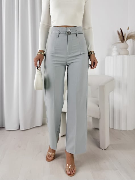 SPODNIE AVINNA SZARE