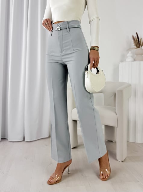 SPODNIE AVINNA SZARE