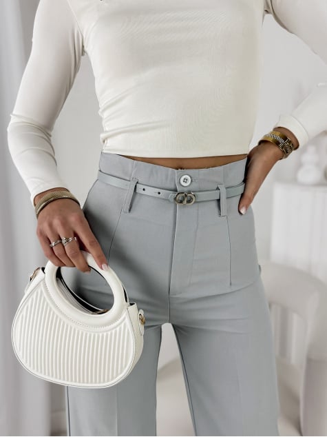 SPODNIE AVINNA SZARE