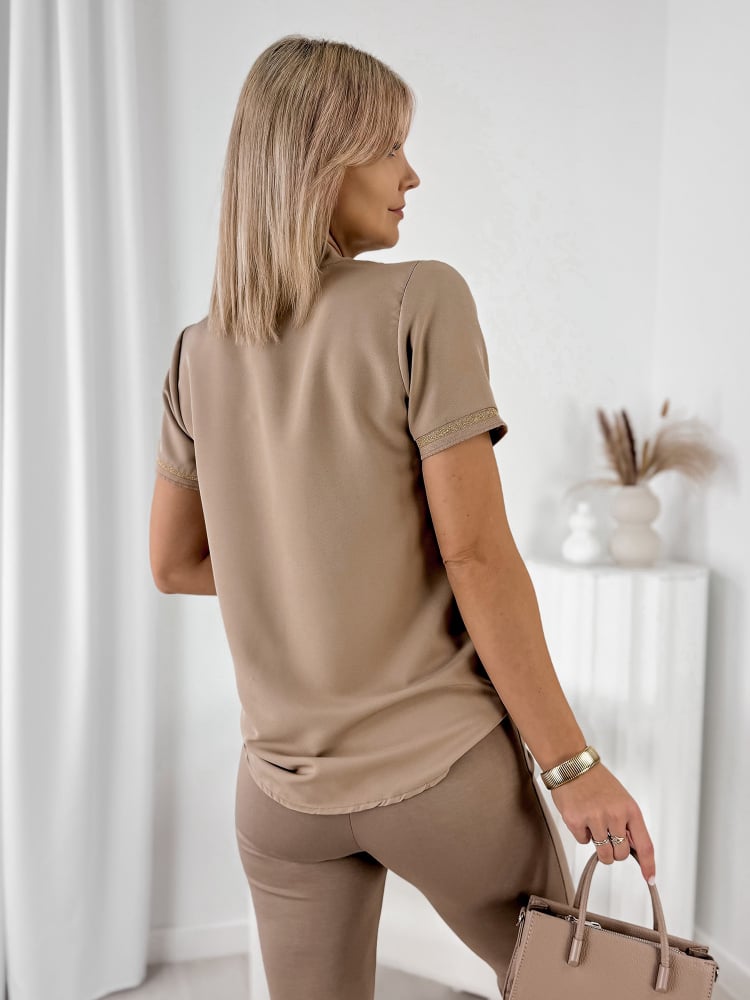 BLUZKA TOMERA CIEMNOBEŻOWA