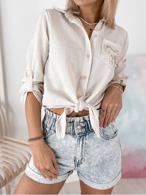 KOSZULA VIRION BEŻOWA