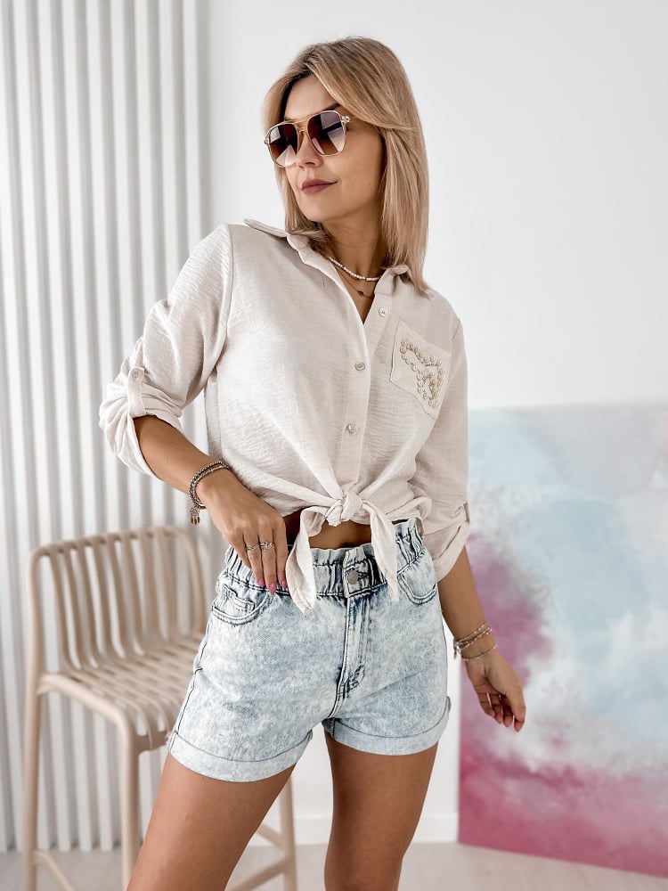 KOSZULA VIRION BEŻOWA