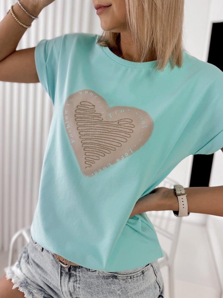 BLUZKA VENEKA MIĘTOWA