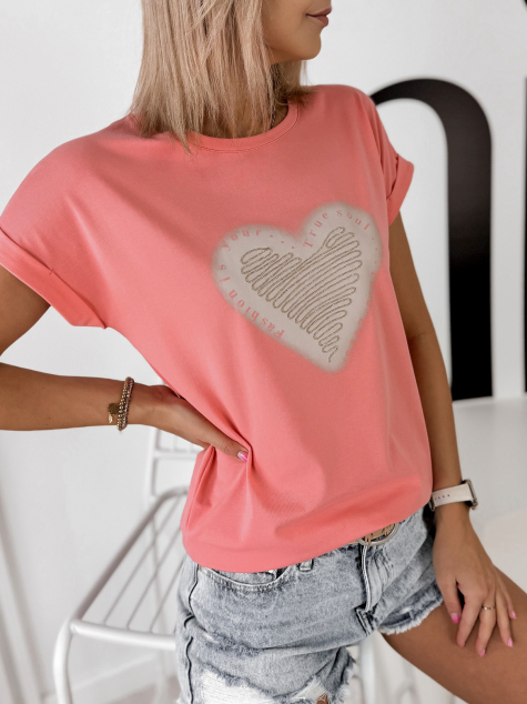 BLUZKA VENEKA KORALOWA