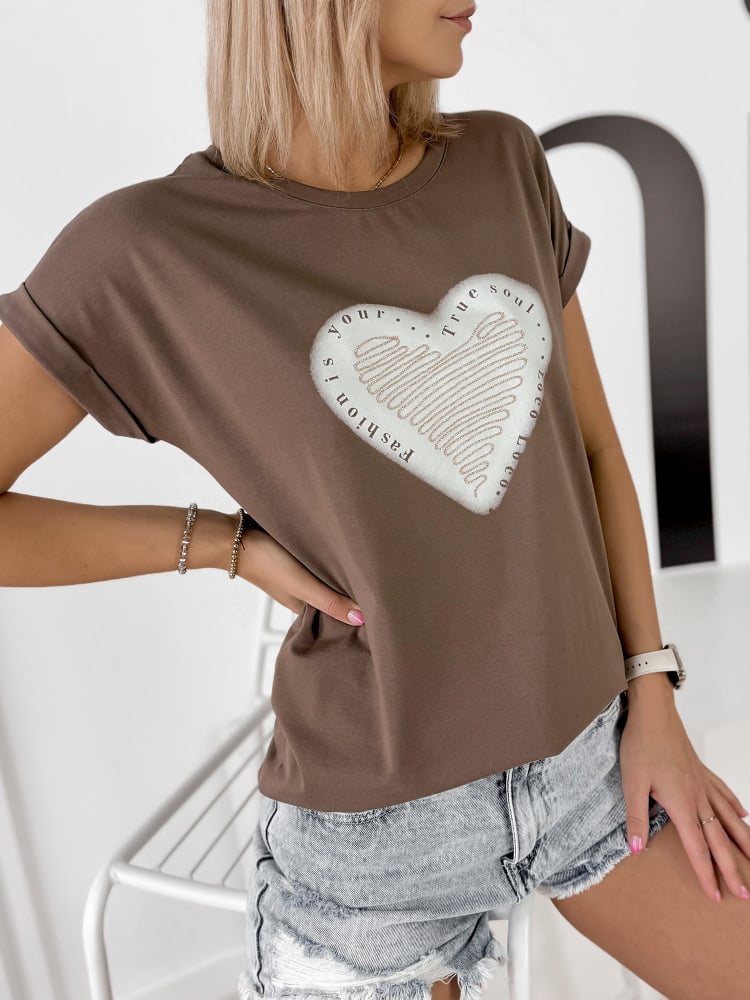 BLUZKA VENEKA BRĄZOWA