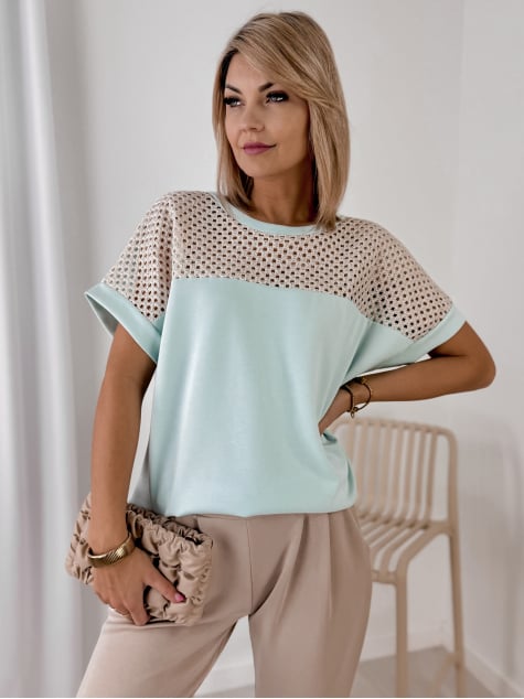 BLUZKA MILARA MIĘTOWA