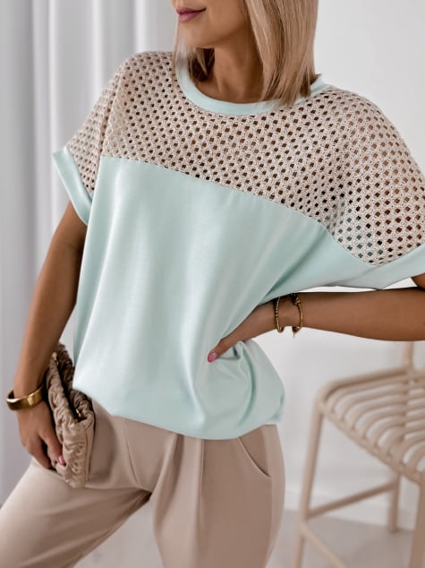 BLUZKA MILARA MIĘTOWA