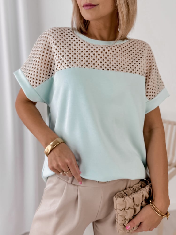 BLUZKA MILARA MIĘTOWA