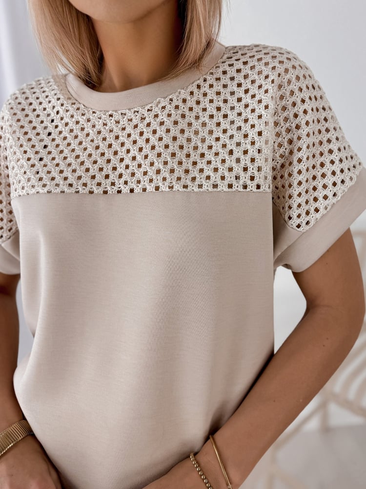 BLUZKA MILARA BEŻOWA