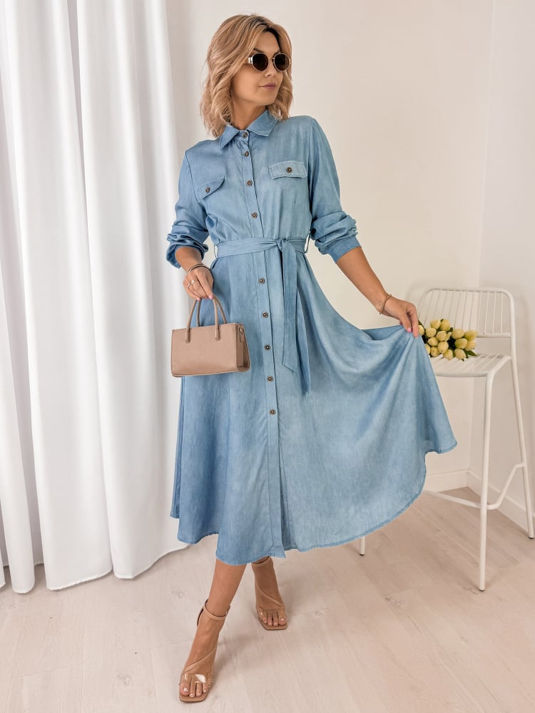 SUKIENKA ARRELA NIEBIESKA