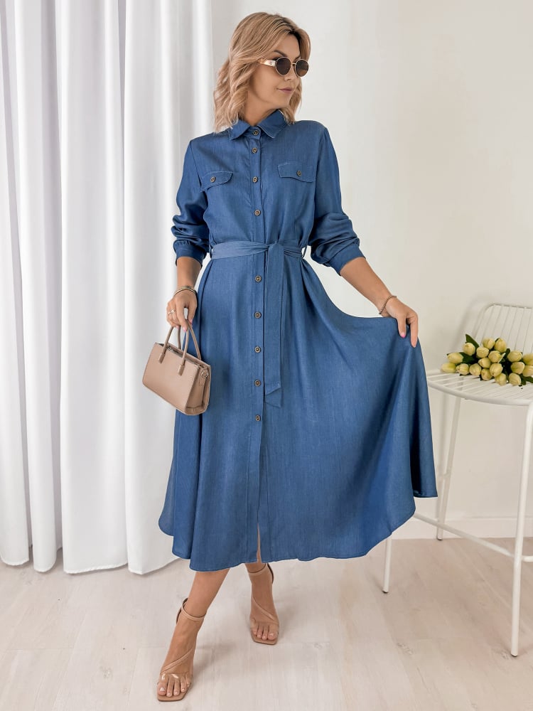 SUKIENKA ARRELA CIEMNONIEBIESKA