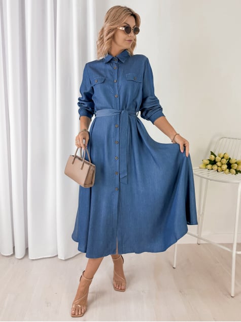 SUKIENKA ARRELA CIEMNONIEBIESKA