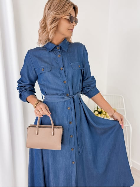 SUKIENKA ARRELA CIEMNONIEBIESKA