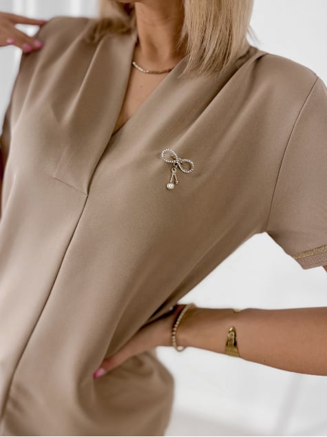 BLUZKA TOMERA CIEMNOBEŻOWA