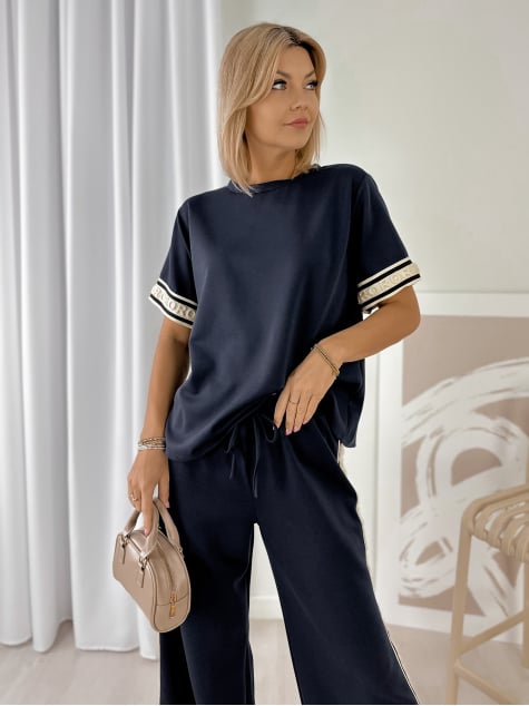 KOMPLET FABRO GRANATOWY