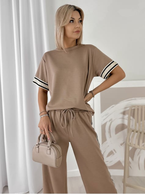 KOMPLET FABRO CIEMNOBEŻOWY