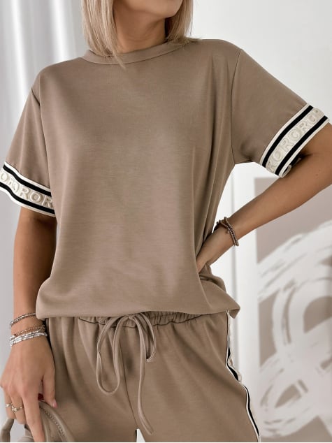 KOMPLET FABRO CIEMNOBEŻOWY