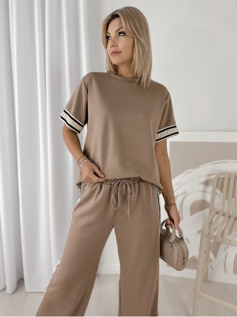 KOMPLET FABRO CIEMNOBEŻOWY