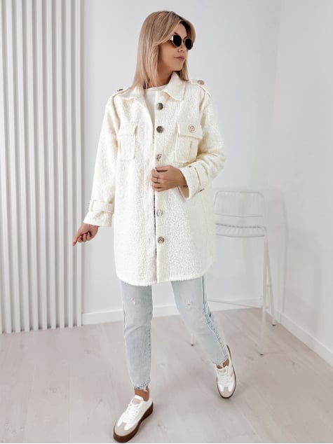 PŁASZCZ BOUCLE ELINNA ECRU