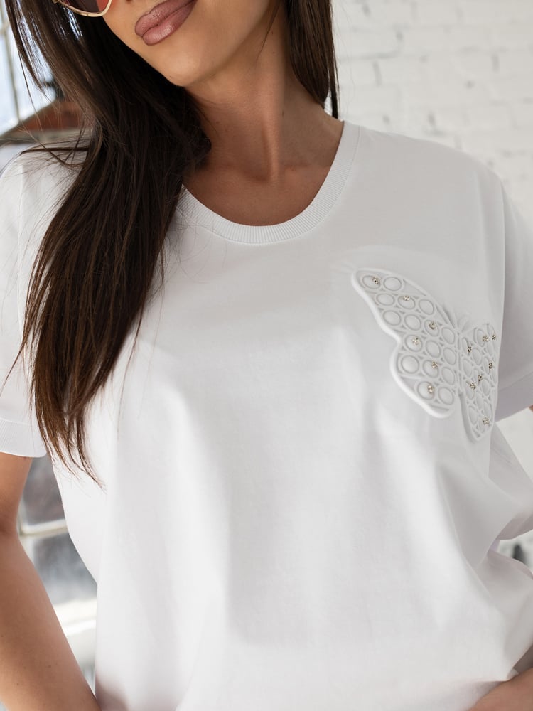 BLUZKA ELYSIA BIAŁA