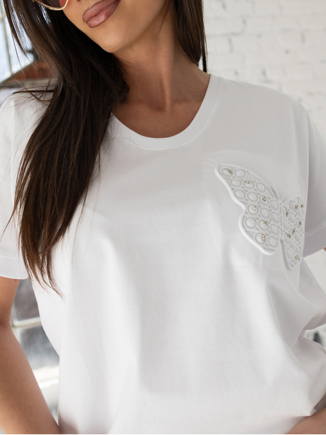 BLUZKA ELYSIA BIAŁA