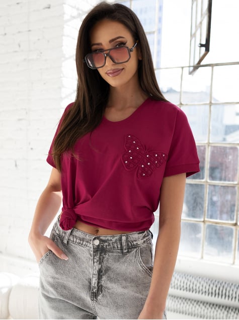 BLUZKA ELYSIA BORDOWA