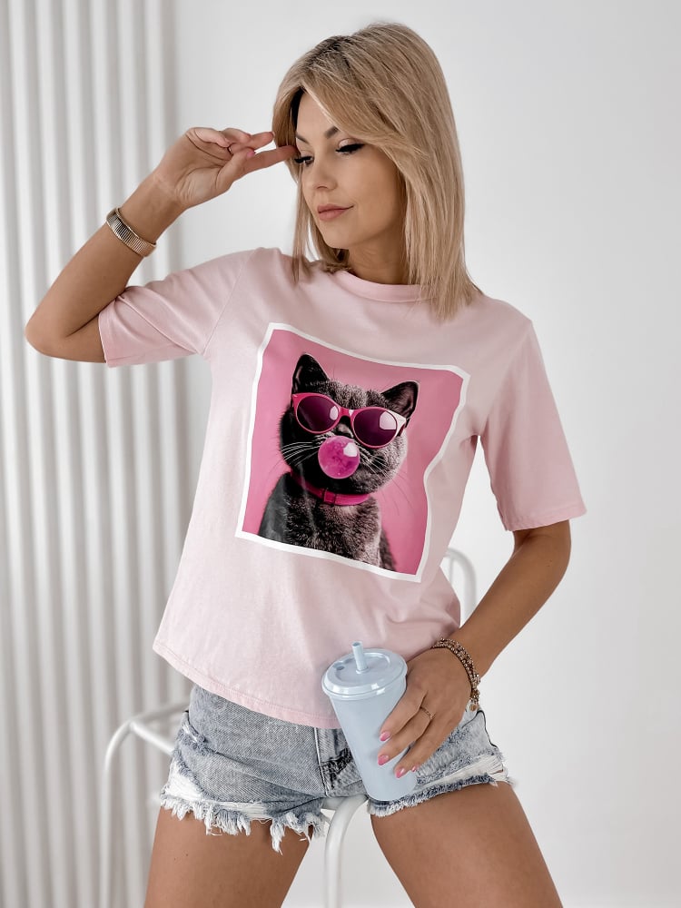 BLUZKA CAVALLO PUDROWY RÓŻ