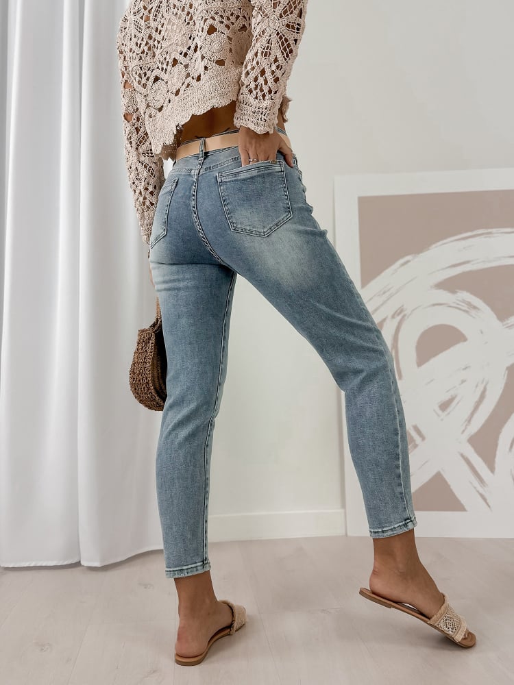 SPODNIE LAURENTA JEANSOWE