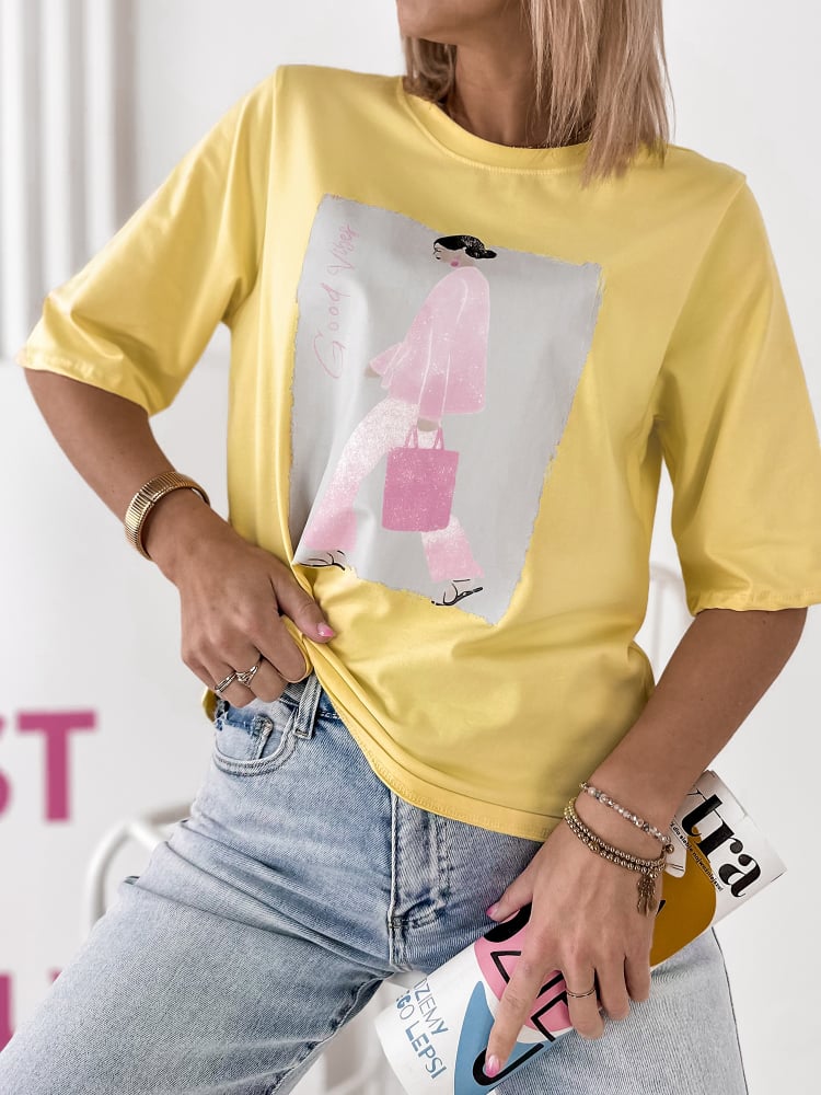 BLUZKA ELMOR ŻÓŁTA