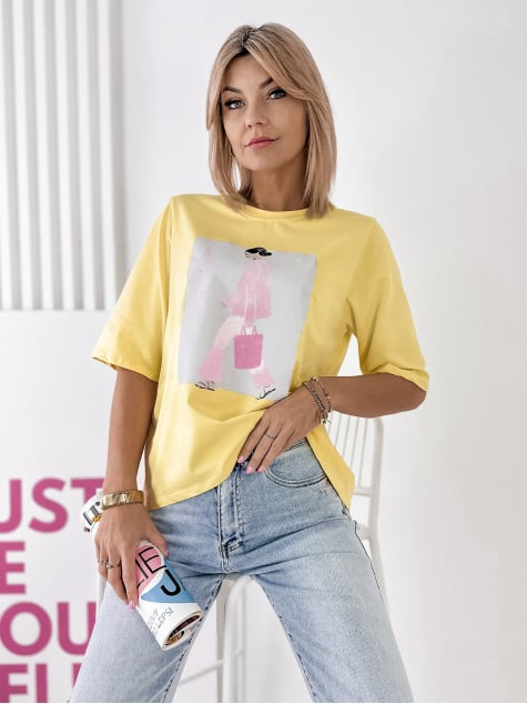BLUZKA ELMOR ŻÓŁTA