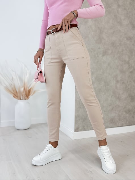 SPODNIE KORNEY BEŻOWE