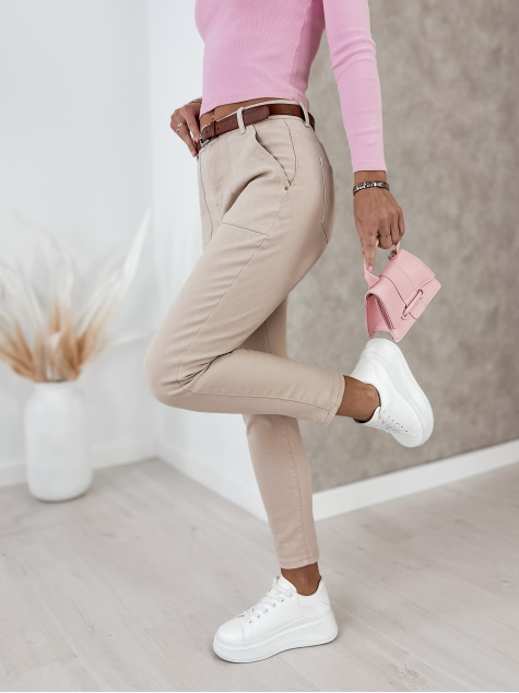 SPODNIE KORNEY BEŻOWE