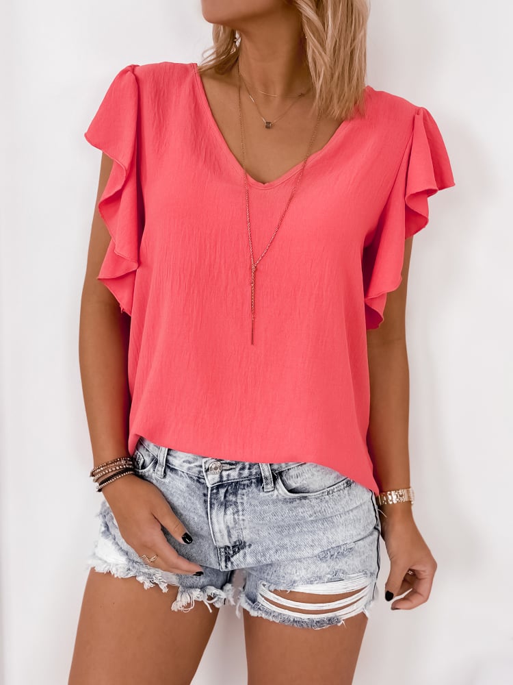 BLUZKA CALIFORNIA KORALOWA