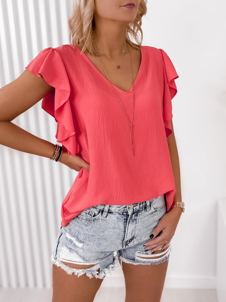 BLUZKA CALIFORNIA KORALOWA