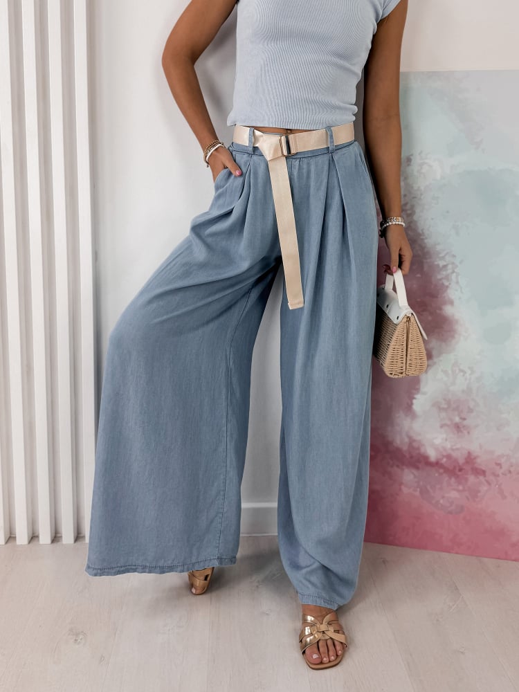 SPODNIE VIREL JASNOJEANSOWE