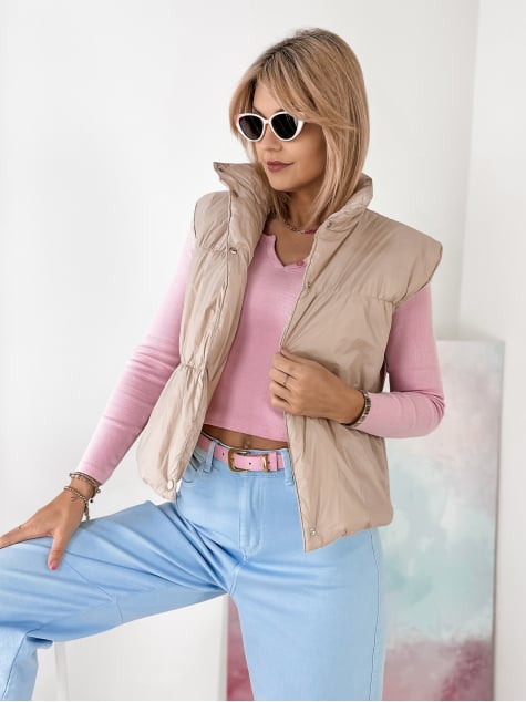 KAMIZELKA NYSTA BEŻOWA