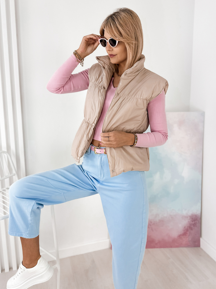 KAMIZELKA NYSTA BEŻOWA