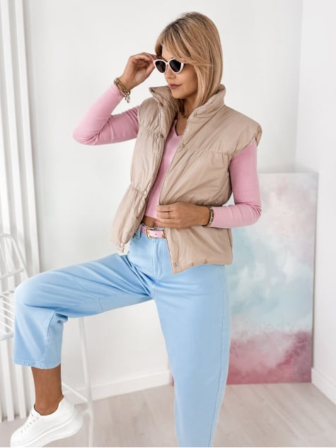 KAMIZELKA NYSTA BEŻOWA