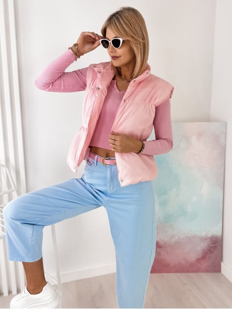 KAMIZELKA NYSTA PUDROWY RÓŻ