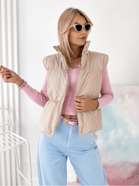 KAMIZELKA NYSTA BEŻOWA