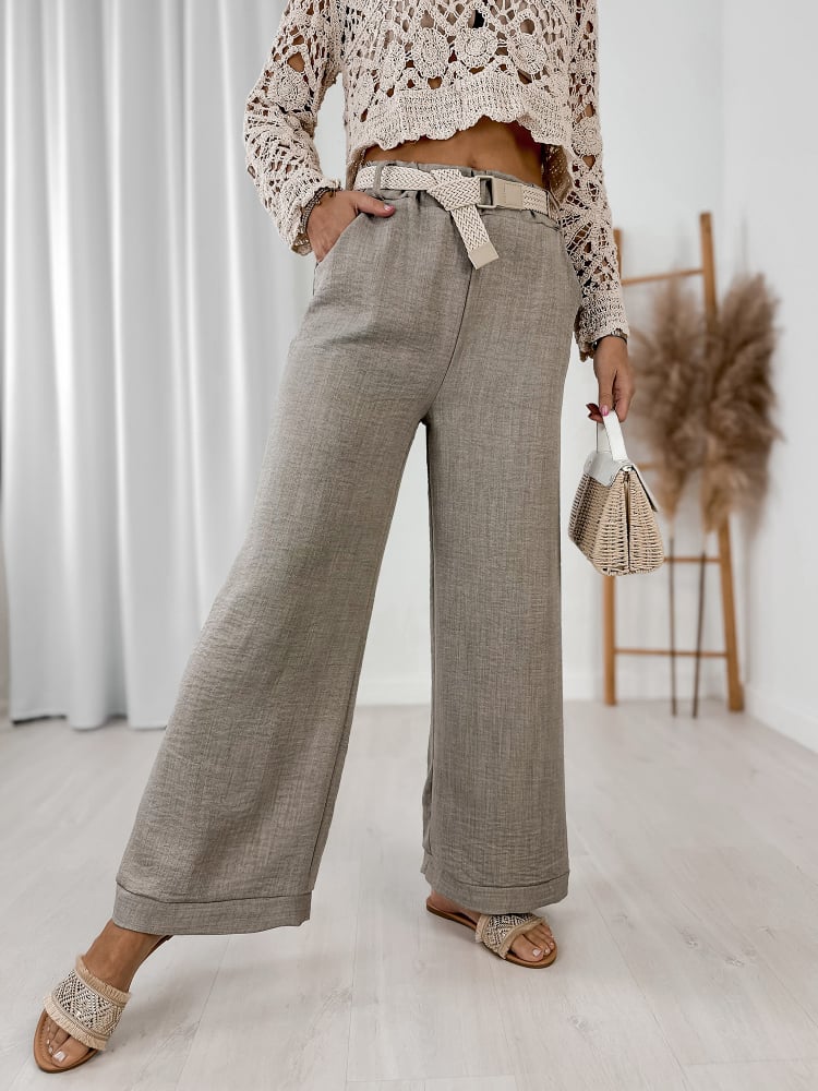 SPODNIE TBILISI CIEMNOBEŻOWE