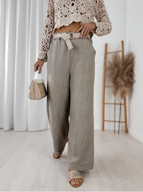 SPODNIE TBILISI CIEMNOBEŻOWE