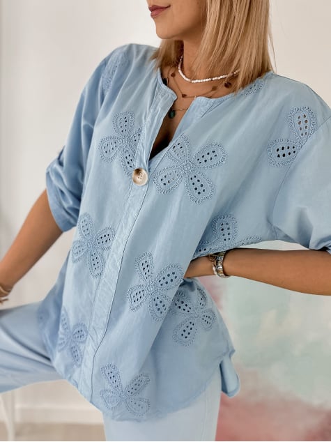 BLUZKA OHRID BŁEKITNA