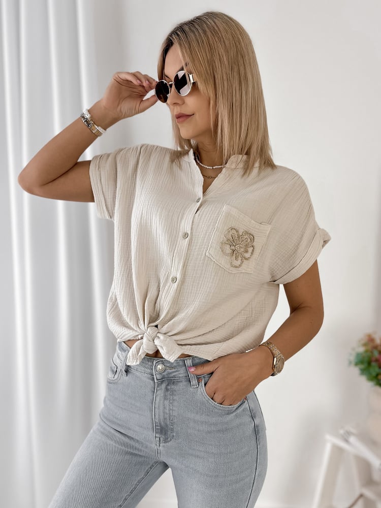 KOSZULA FAREN BEŻOWA