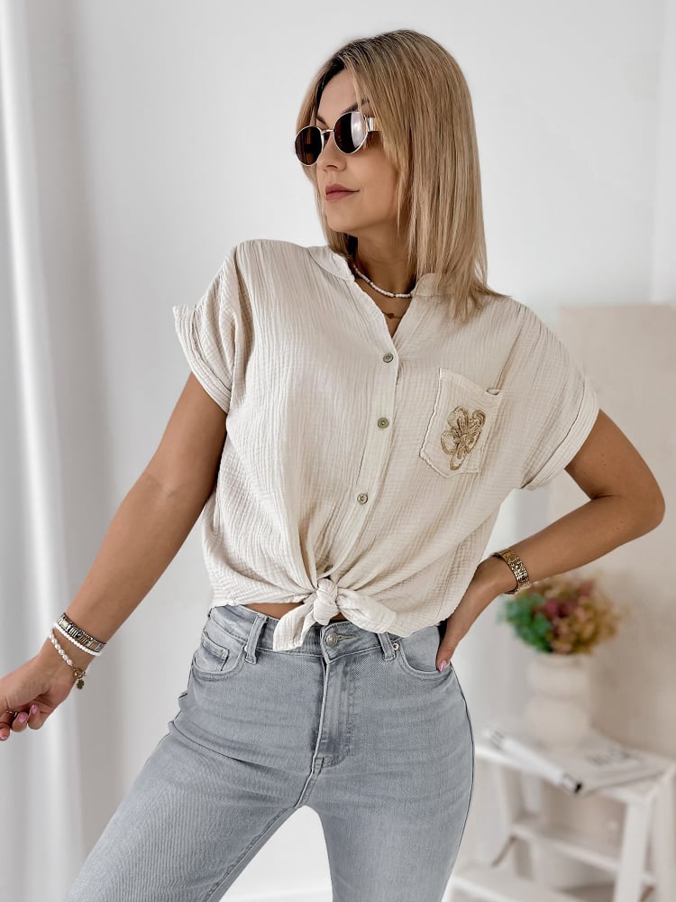 KOSZULA FAREN BEŻOWA