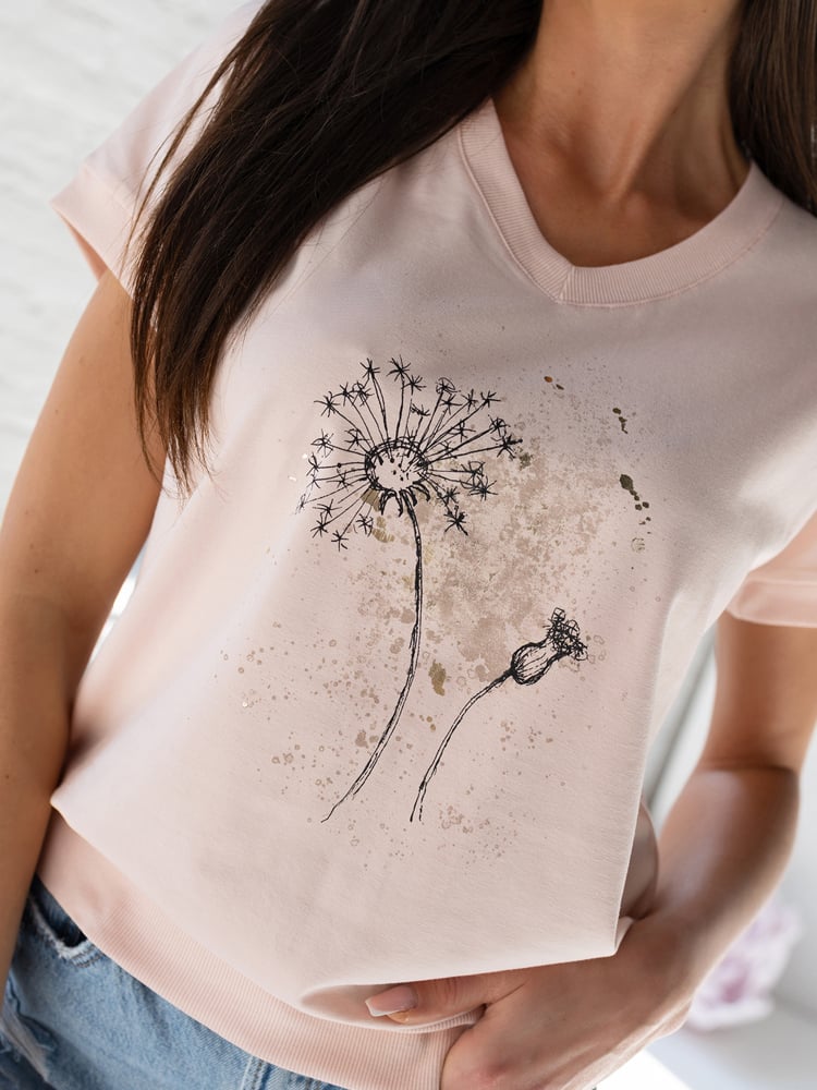 BLUZKA VIRON PUDROWY RÓŻ