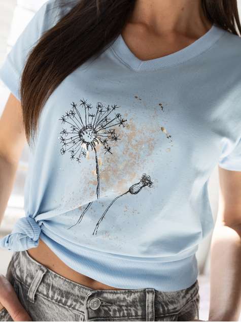 BLUZKA VIRON BŁĘKITNA